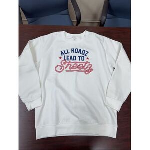 Sheetz Gas Station Merch Cream “All Roadz Lead To Sheetz” Crewneck Sweatshirt LG